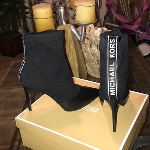 Black Michael kors sock booties
